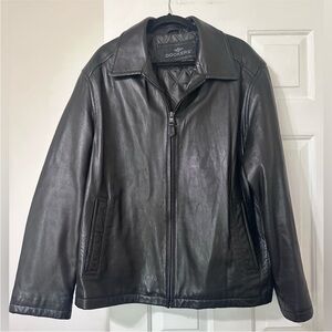 Dockers Men's Black Leather Jacket